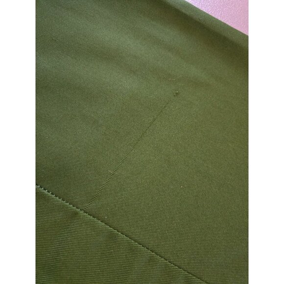 Vintage 60s Handmade Dark Olive Green Womens Shift Dress Size Small Earth Girl - Picture 7 of 10
